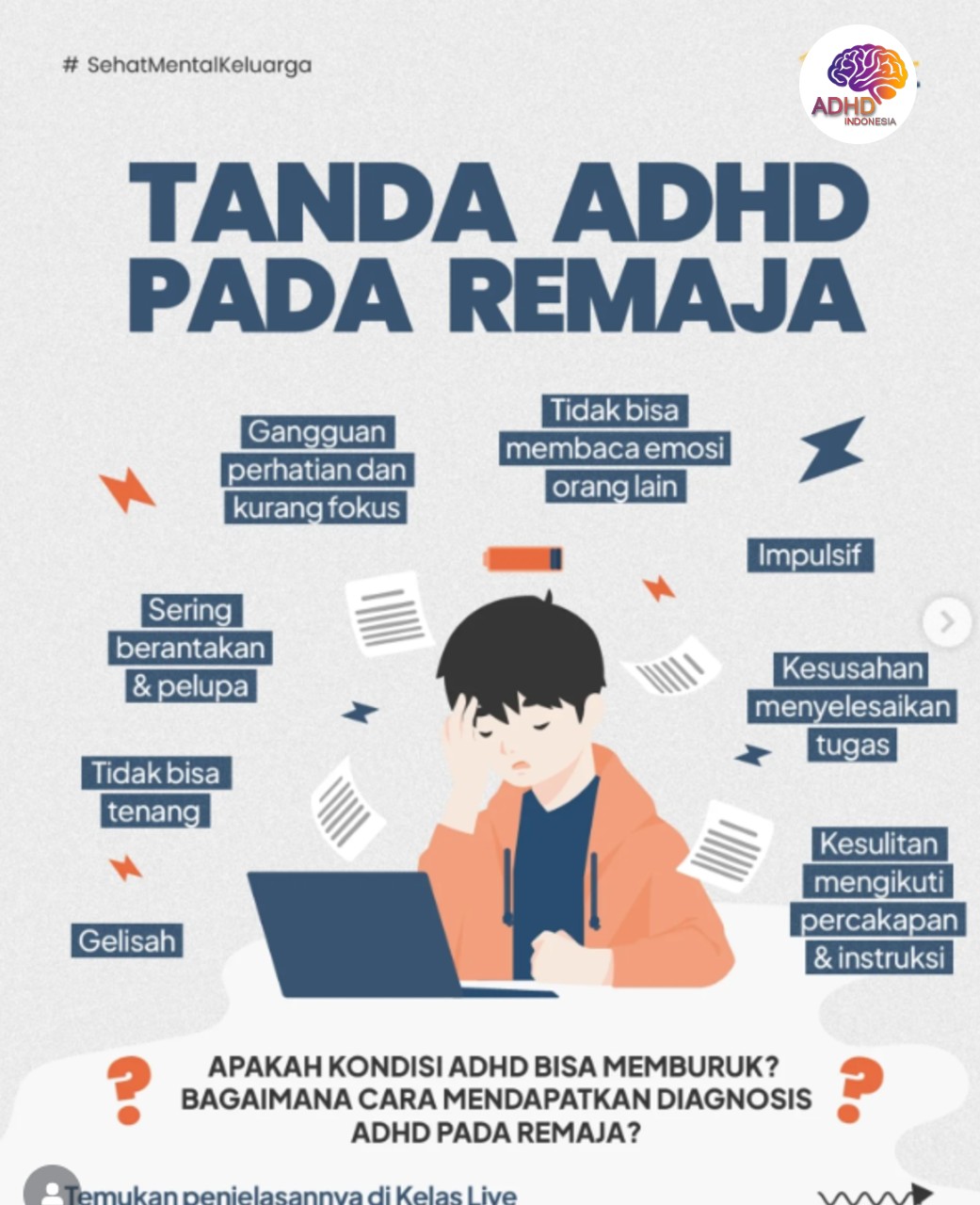 Screening ADHD Non-Diagnostik: Edukasi Awal bagi Orang Tua di Kabupaten Mojokerto